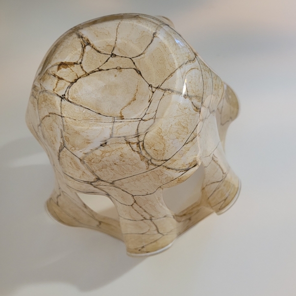 Vintage Jozefina Krosno Art Glass Vase Candle Holder - Picture 5 of 8